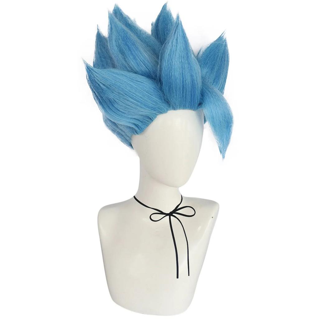 Adult Anime Synthetic Dragon Ball Z Saiyan Son Goku Gogeta Vegetto Cosplay Wig for Halloween Christmas Cosplay