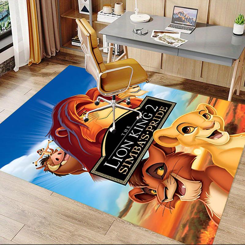 1pc Lion King 2 Simba's Pride Carpet Office Rug Mat Home Decor Area Carpet Festival Gift Office desk chair carpet Longlasting Material1107L