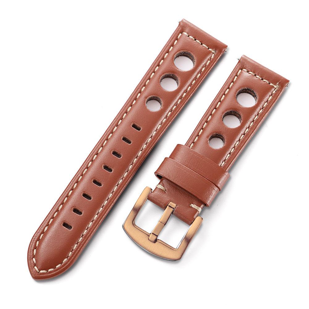 Cowhide Watch Strap Bracelet Vintage Genuine Leather 20mm 22mm 24mm Watchband Women Men Fashion Watch Band Belt With Pin Buckle