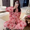 Women's Heart Coral Fleece Pajamas Set - Thick, Cozy Velvet for Autumn/Winter 2025