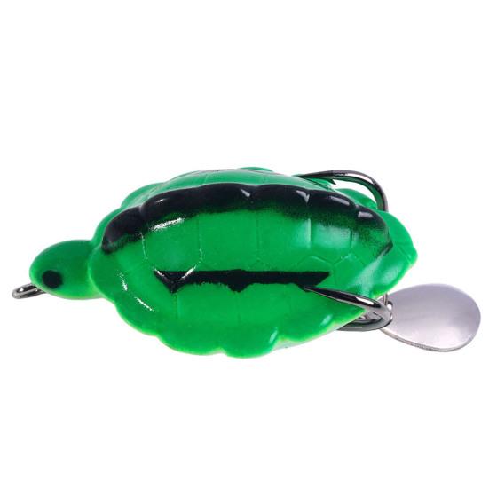 

5.5СМ/11.7Г Приманка для рыбалки Черепаха с блесной и острым крючком, плавающая, искусственная, лягушка для змееголова, твердая приманка, аксессуары для рыбалки на открытом воздухе