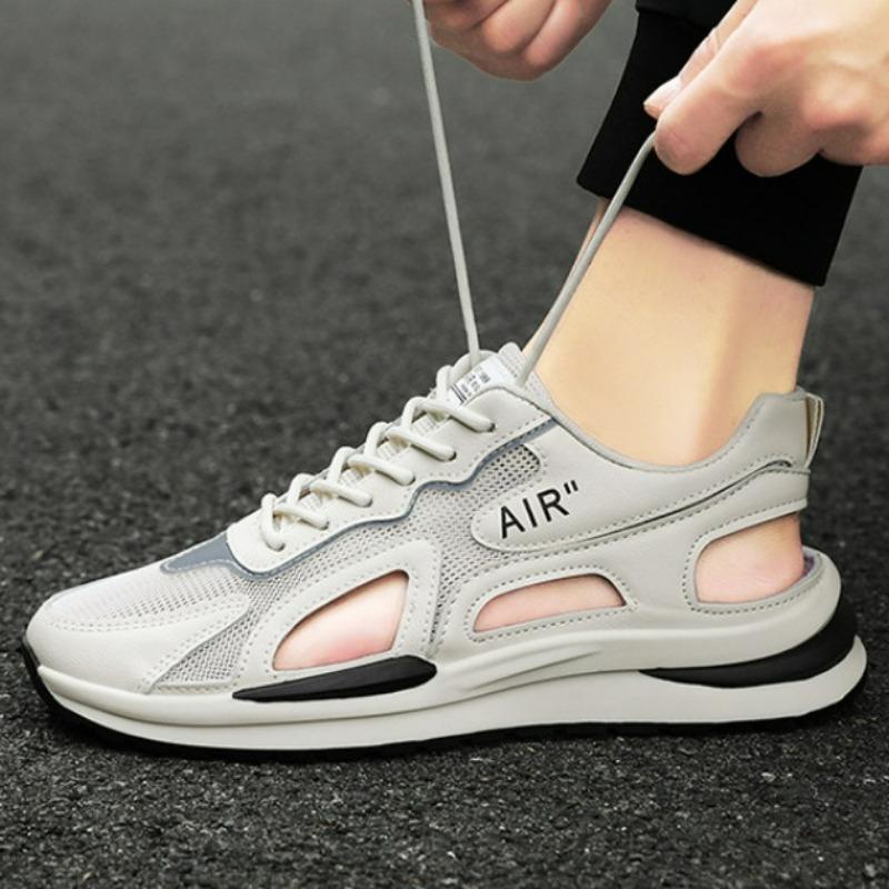 Sandals for Men Summer Fashion Mesh Breathable Shoes Casual Male 2024 Outdoor Non Slip Beach Shoes Men Slippers Sandalias Planas