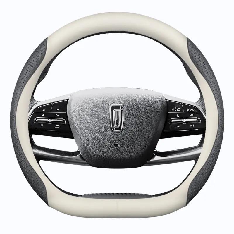 Fits Besturn Models: Ultra-Thin Genuine Leather Steering Wheel Cover for B70, ST99, T77, T33, E01, T55, B30, B40