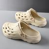 Hole shoes couple sports beach shoes thick sole height adjustable men's and women's cool slippers outer wear summer