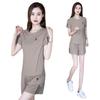 Fashion Casual Sports Suit for Women Summer Thin Fashion Short-sleeved Shorts Two-piece Set