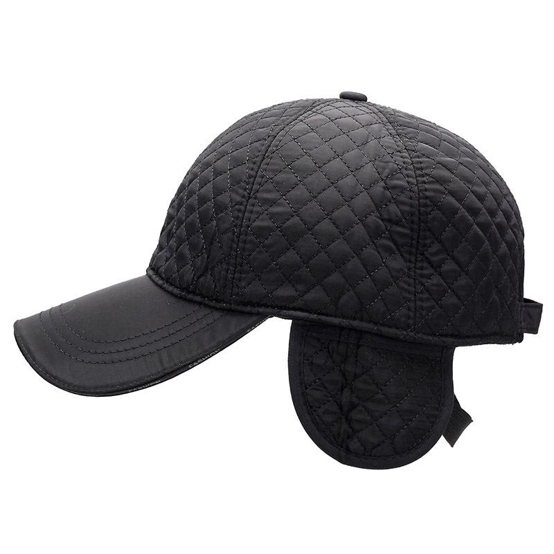 Ear Protecting Baseball Cap Gentle ColdSeason Northeast Plus Velvet Cotton Hat Thick Hat Warm Cycling Windproof Cold Quilted Embroidered Hat