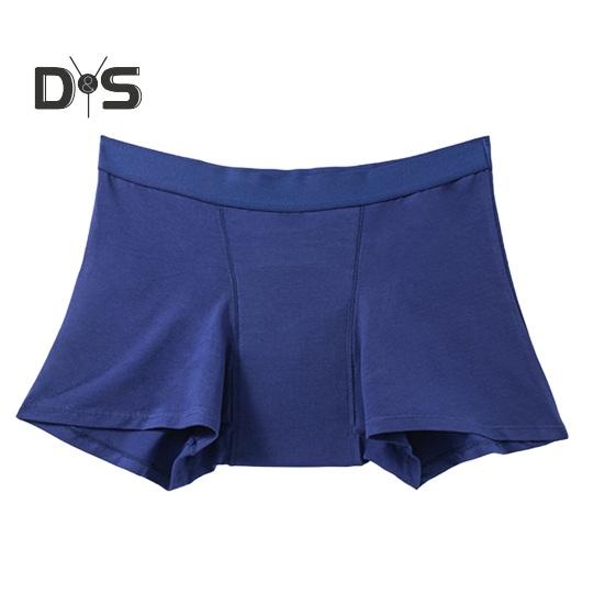 

Женские хлопковые менструальные трусы, 4-слойное герметичное нижнее белье со средней талией, ночные впитывающие трусы для женщин и девочек с обильными выделениями XL синий