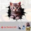 1 Stück 3D Autoaufkleber süße Katze Katze personalisiert Block Karosserie Kratzer Auto Motorrad SUV Fenster Laptop universeller Dekorationsaufkleber