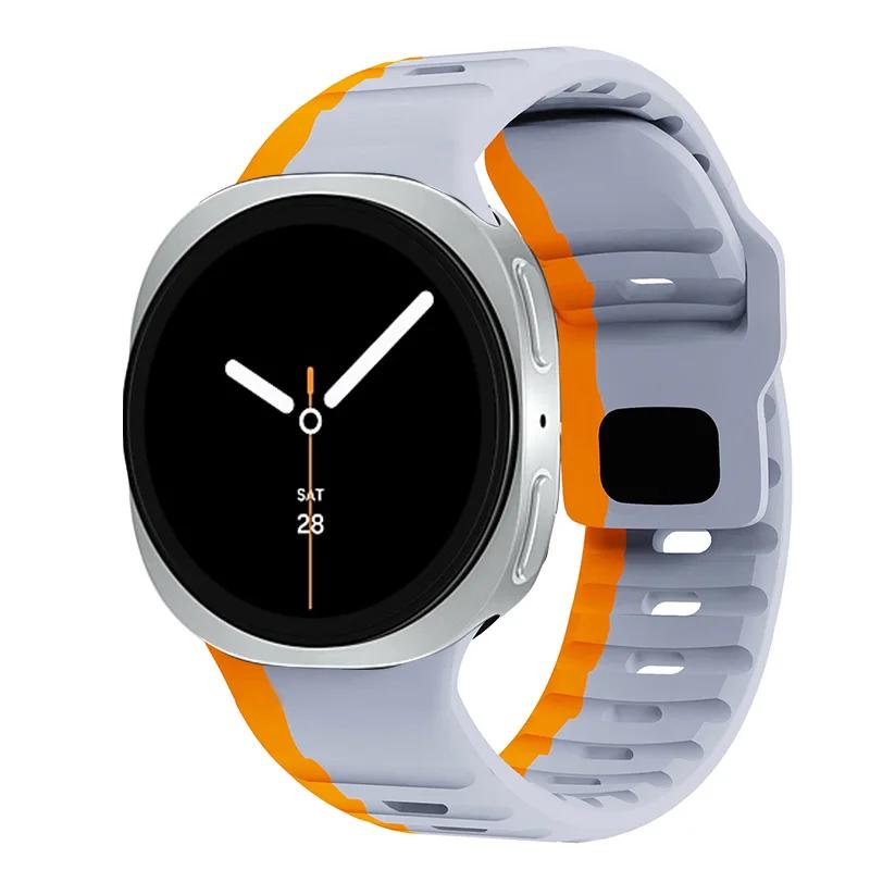 Silicone Straps for Samsung Galaxy Watch 8/8 Classic Strap 40mm 44mm 46mm Sport Bracelet Correa Galaxy Watch 8/7 Ultra Band 47mm