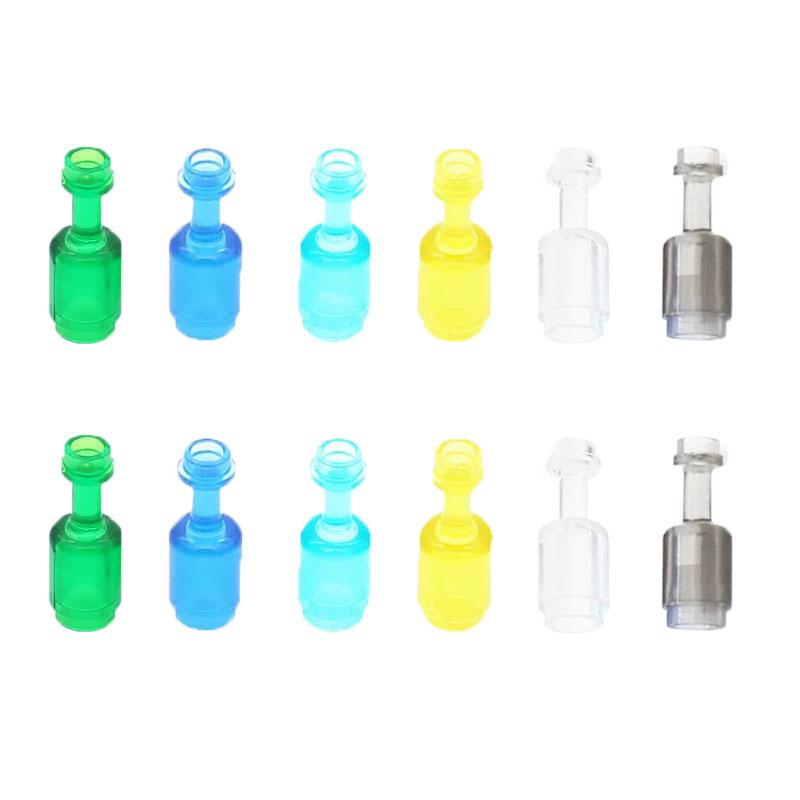 MOC City Building Blocks Character Scene Creative Accessories Mini Brick Color Wine Bottle Reagent Bottle Set Box Toy Gift X007