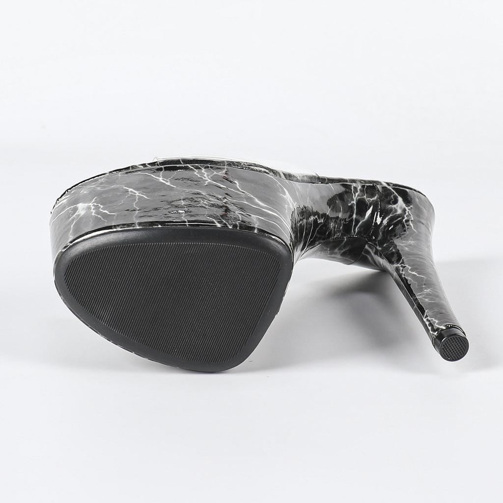 17cm Absatz Herbst Nachtclub Sex Damen Schuhe Wasserdicht Tisch Römisch Fischmaul Dame Außen Hoher Absatz LFD-181-Q46