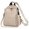 Trendy Women's PU Leather Backpack Large Capacity Anti-Theft School Laptop Bag Travel Rucksack