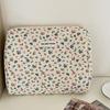 Dames Ritssluiting Make-up Tas Organizer Bloemen Kussensloop Katoen Make-up Tas Vrouwen Stof Handtas Draagbare Toiletartikelen Tas Meisjes Reizen