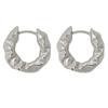 Geometric Irregular Textured Earrings - Trendy Korean Fashion for Women
