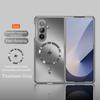 For Samsung Galaxy Z Fold 7 6 5 4 3 Slim Titanium Color Lens Protective Heat Dissipation Frosted Seismic Magnetic Back Cover