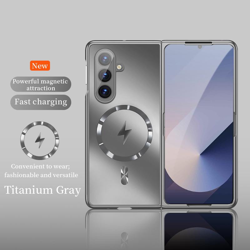 

Для Magsafe Магнитный Беспроводной Зарядки Матовый Чехол Для Samsung Galaxy Z Fold 7 5 6 4 3 5G Матовый Ударопрочный Защитный Чехол Galaxy Z Fold3 5G