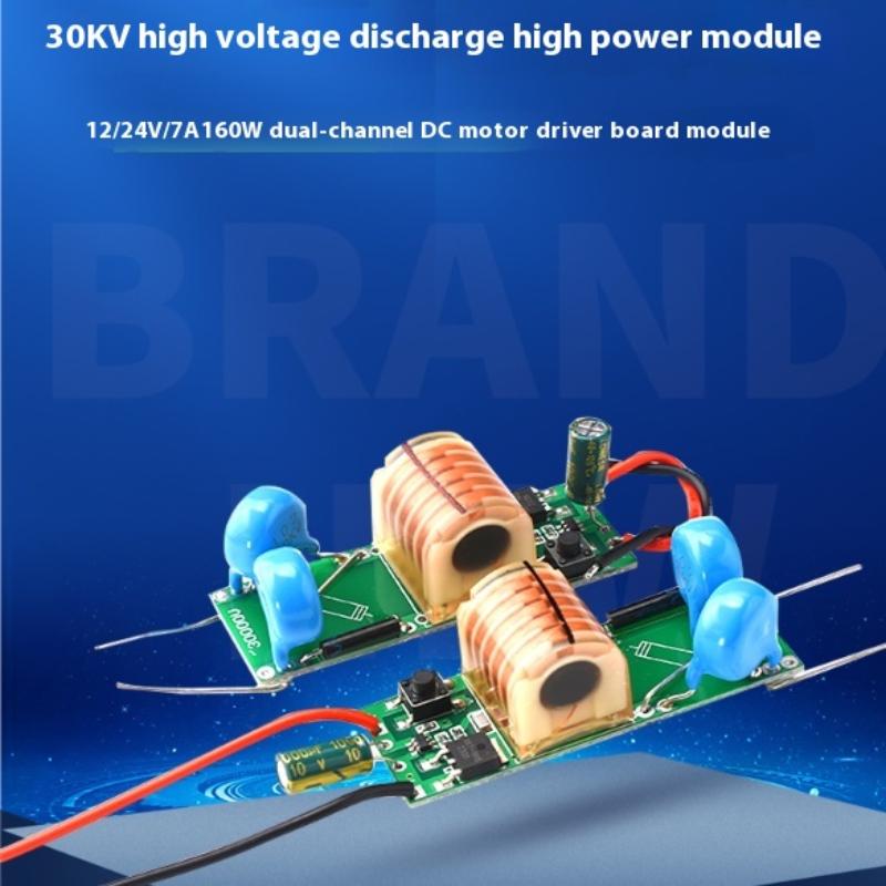 Up Inverter Arc Igniter Coil Module 30Kv No-Load High Power High Voltage Boost Module Step High Efficiency And Low Heat
