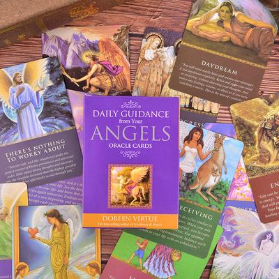 Cărți de tarot Ghid zilnic Angel Oracle Card Deck Joc de masă Tablă de cărți de joc