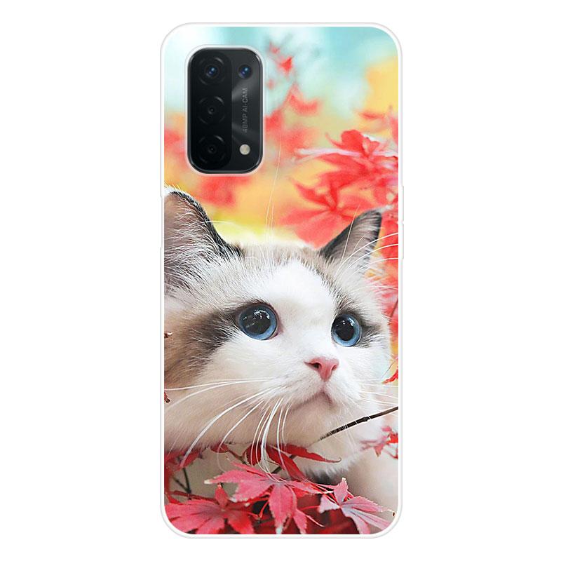 Buy For OPPO A54 A74 5G Case Soft Silicone Back Cover Cartoon