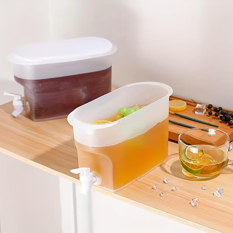 3.5L Refrigerator Cold Kettle With Faucet Lemonade Bottle Drinkware Kettle Pot Beverage Dispenser Cool Water Bucket Kitchen Tool