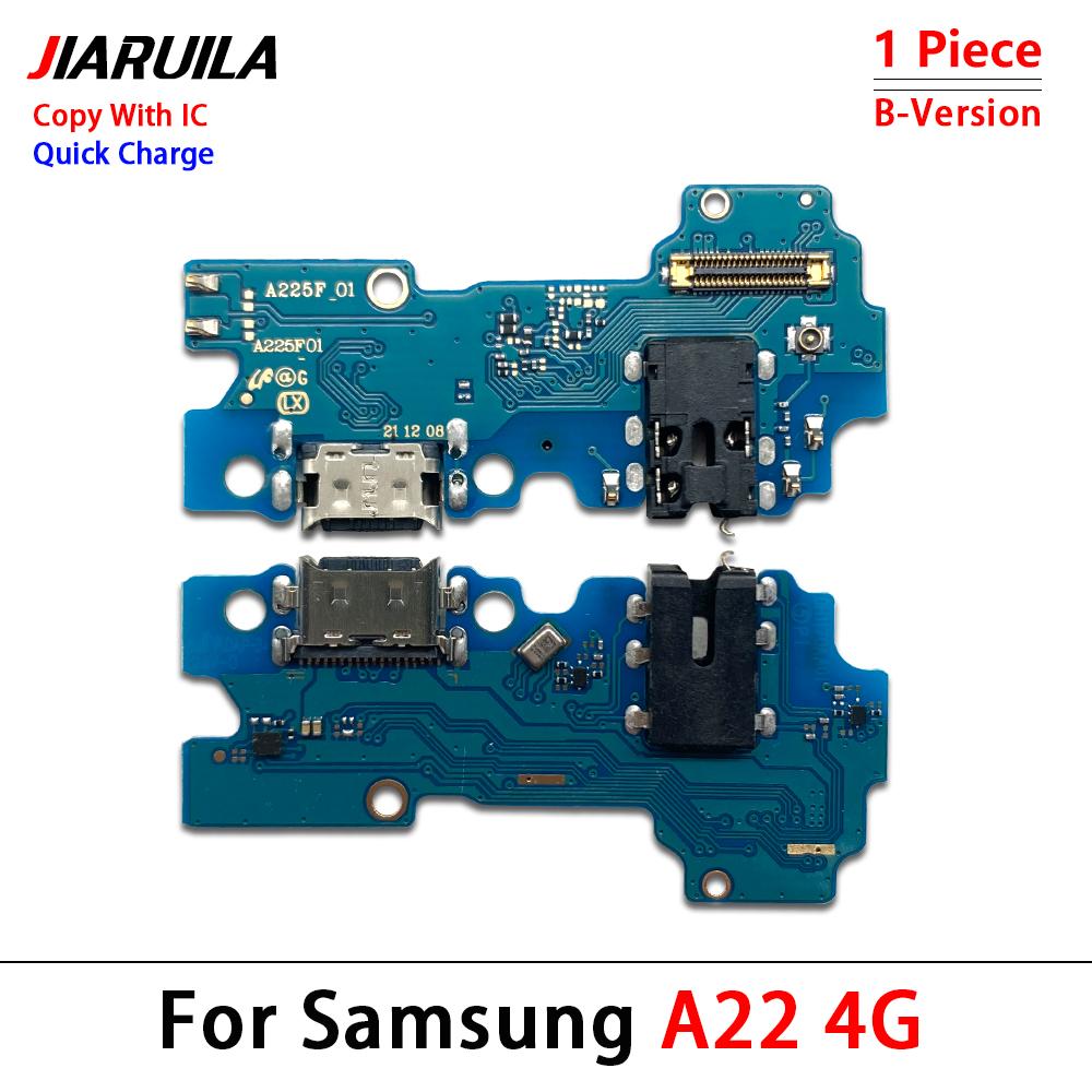 

NEW Tested USB Charging Port Dock Charger Plug Connector Board Main Motherboard Flex Cable Parts For Samsung A22 A32 4G A42 5G A22 4G With IC -B
