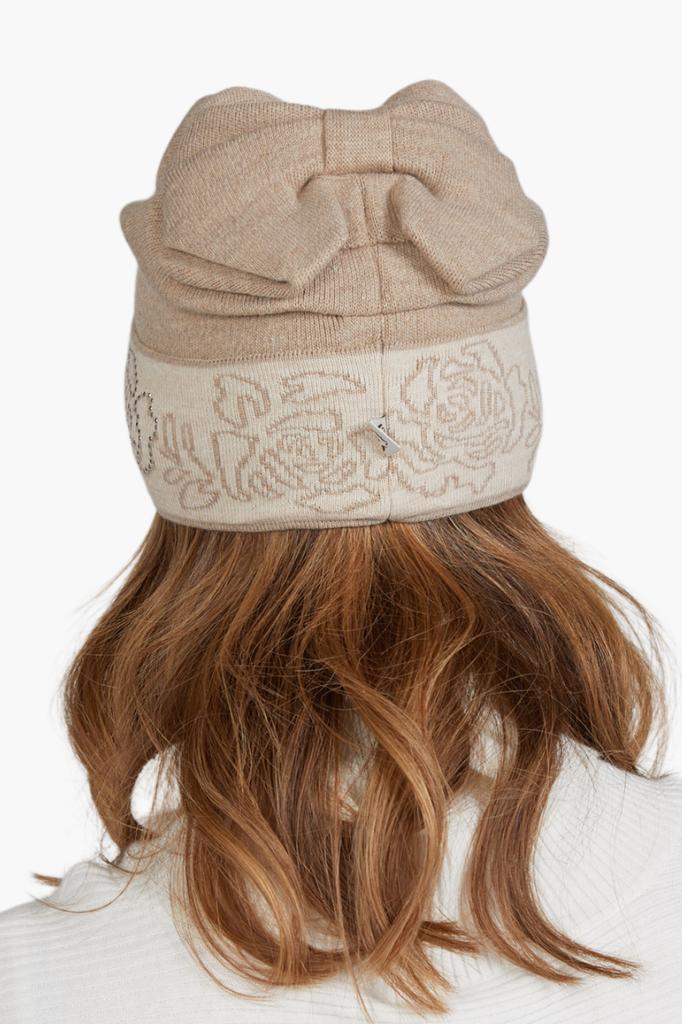 Liliana Bow Women' Hat with Bow Beige
