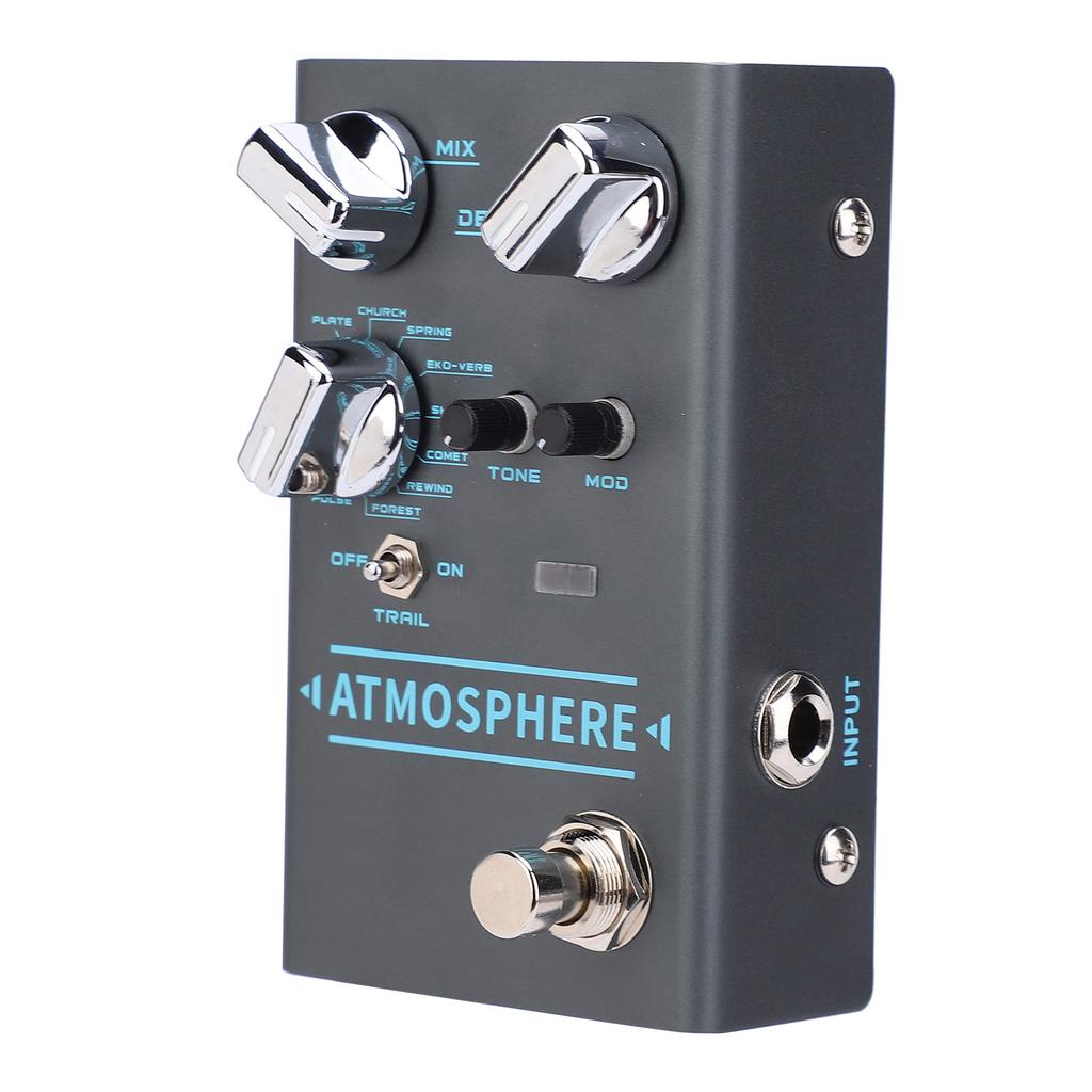Reverb Effect Pedal Guitar 9 Digital Ambiance Bypass Musical Instrument Accessories R4