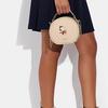 New COACH Peanuts Snoopy Collaboration Canteen Cow Leather Handbag Shoulder Bag Crossbody Bag Small Size Women's Ecru CE845-IMOQY