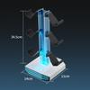 Universal Gaming Holder For Multiple Controllers And Sound Equipment Including Power Hubs