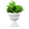 Weißer Römischer Pflanzenblumentopf Retro Plastikblumenpflanzer Romantischer Sukkulentenpflanzenblumenbehälter Heimdekoration