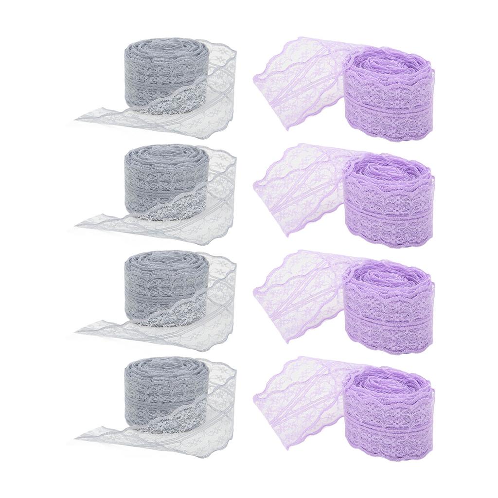 4Pcs Lace Ribbons Nylon Retro Decorative Accessories for Gift Packaging Decoration