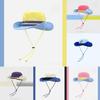 Style Vintage Patchwork Fisherman Hat With Sun Protection For Outdoor Activities