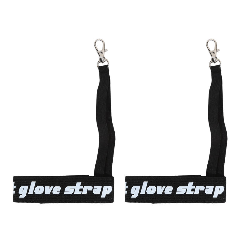 Nylon Wrist Straps Black 10 Inches 2 Pieces Elastic Gloves Accessories For Men Women Winter Sports Skiing Anti Loss Hanging Straps For Gloves Fixing