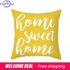 Yellow Geometric Simple Pattern Decorative Pillowcase Cushion Pillowcase Bedding Decoration