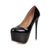 16CM Sexy Farblich Abgesetzte Plateau High Heels für Damen - Trendige Dünne Ferse Nachtclub Schuhe