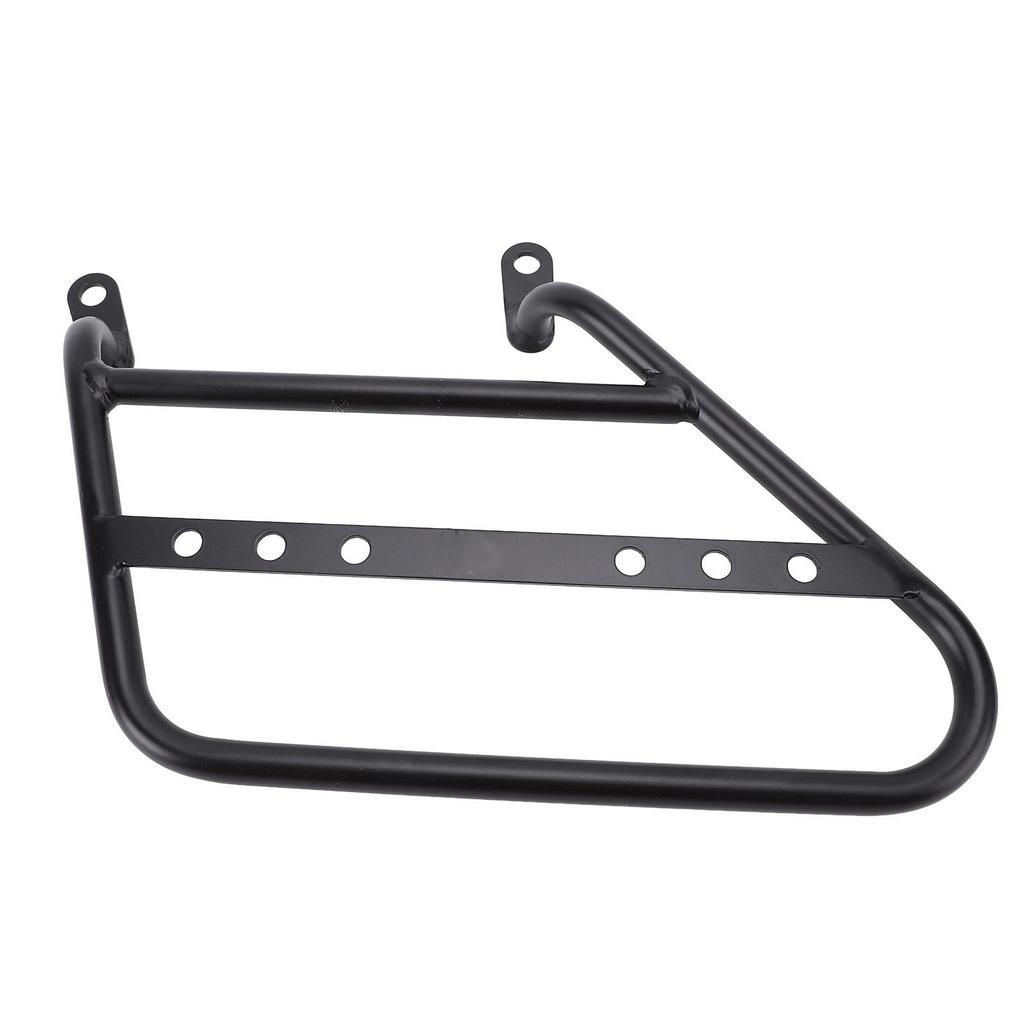 Motorcycle Side Mount Saddlebag Support Bracket 12mm Iron Matte Black Stylish Look Storage Bag Frame Bracket Holder