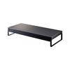 LIHIT LAB Computer Stand/Monitor Stand/Desktop Stand, 590mm Wide, with Drawer, Matte Black, A7338-124