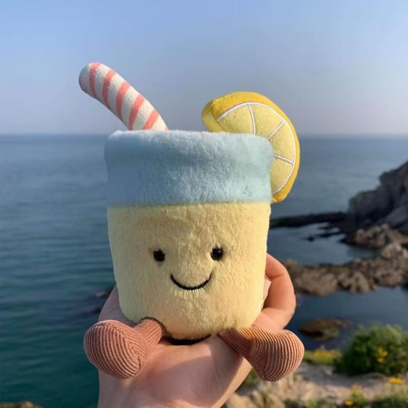 20cm Jellycat Aruban Coconut Lemonade Soft Plush Toys Room Decoration Doll Cat Dog Ideal Pet Supplies Halloween Christmas Gift