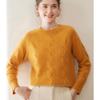 Elegant Three-Strand Thickened Wool Sweater for Women - Soft, Smooth, and Stylish Knit Pullover