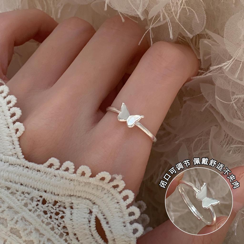 Xiaohongshu S925 Sterling Silver Summer Ring: Women's High-End Niche Light Luxury, Non-Fading Silver Jewelry