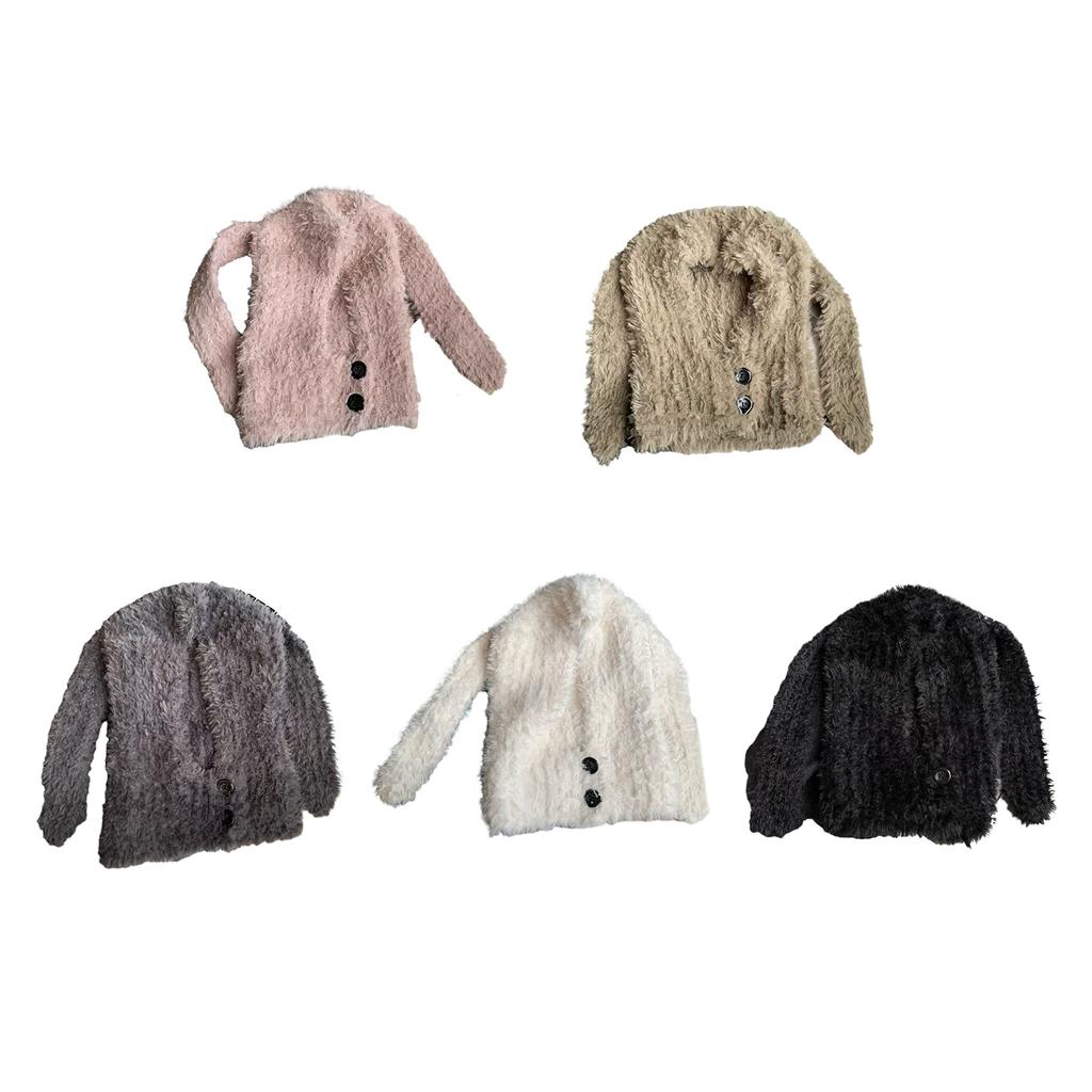 Furry Beanie Cap Long Ear Plush Balaclava Hat for Skiing Hiking Universal Adult Girl Windproof Beanies for Cold Weather