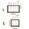 Hydroponic green plant test tube vase water-grown flower arrangement plant container simple wooden frame decoration creative gla