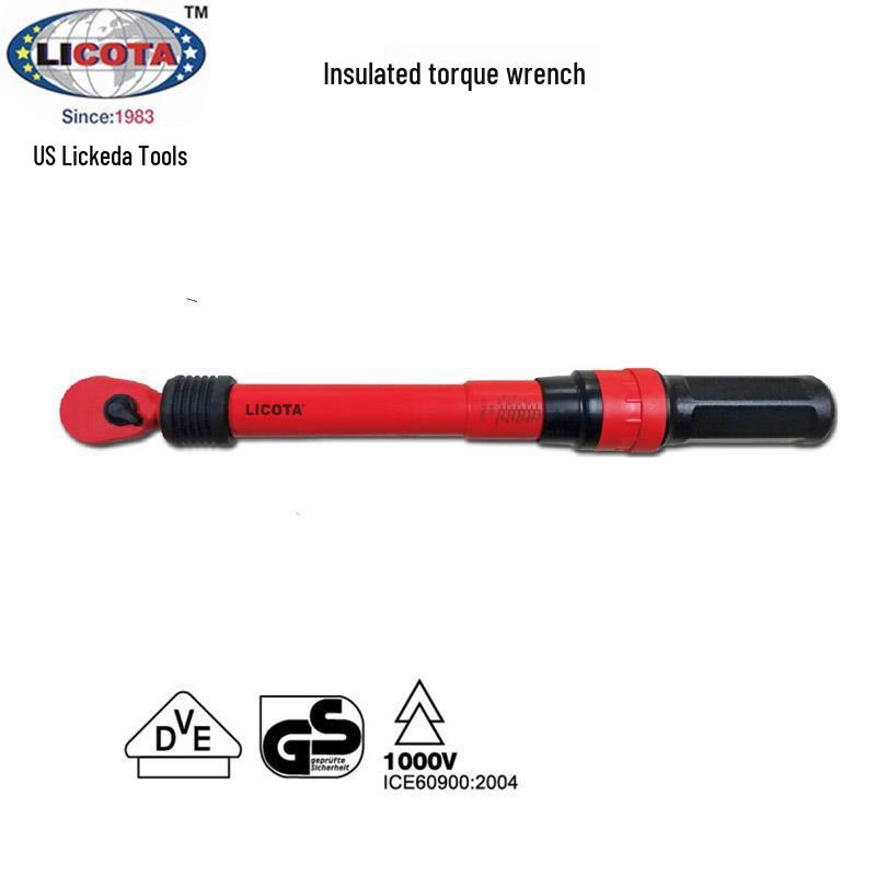 USA LICOTA VDE Insulated Adjustable Torque Wrench (High Voltage Resistant) AQV-N 3/8 10-50Nm