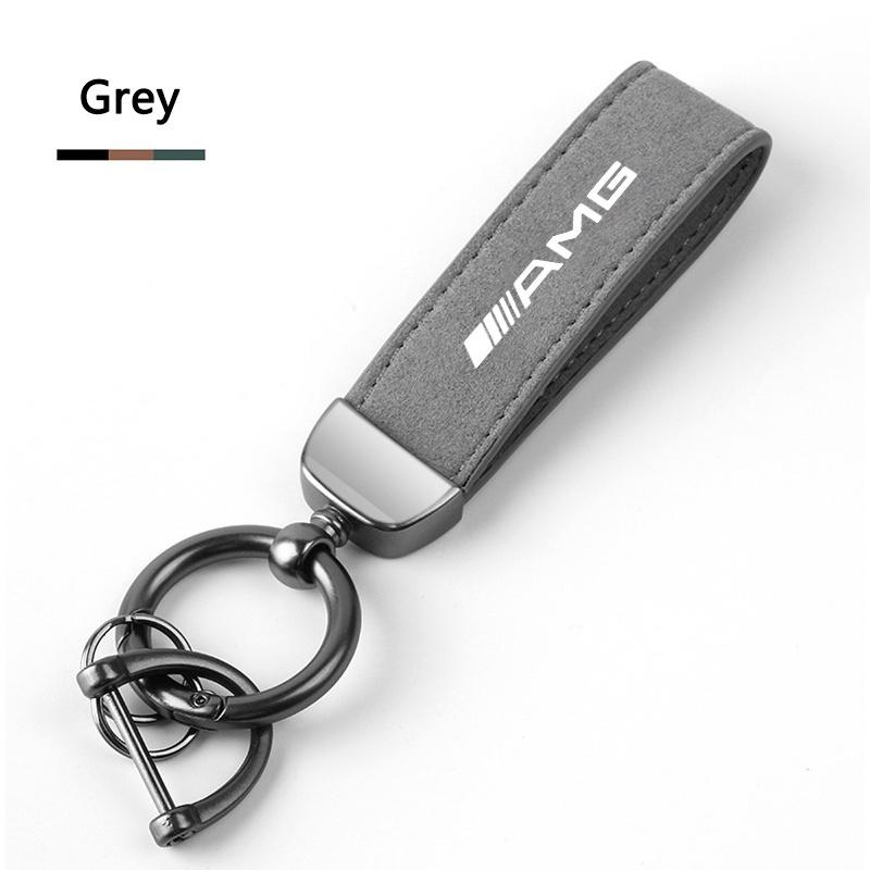 GLC GLB Leisure Leather Car Keychain Auto Keychain Car Styling Accessories For Mercedes Benz AMG W204 W205 W203 W211 W212 W213