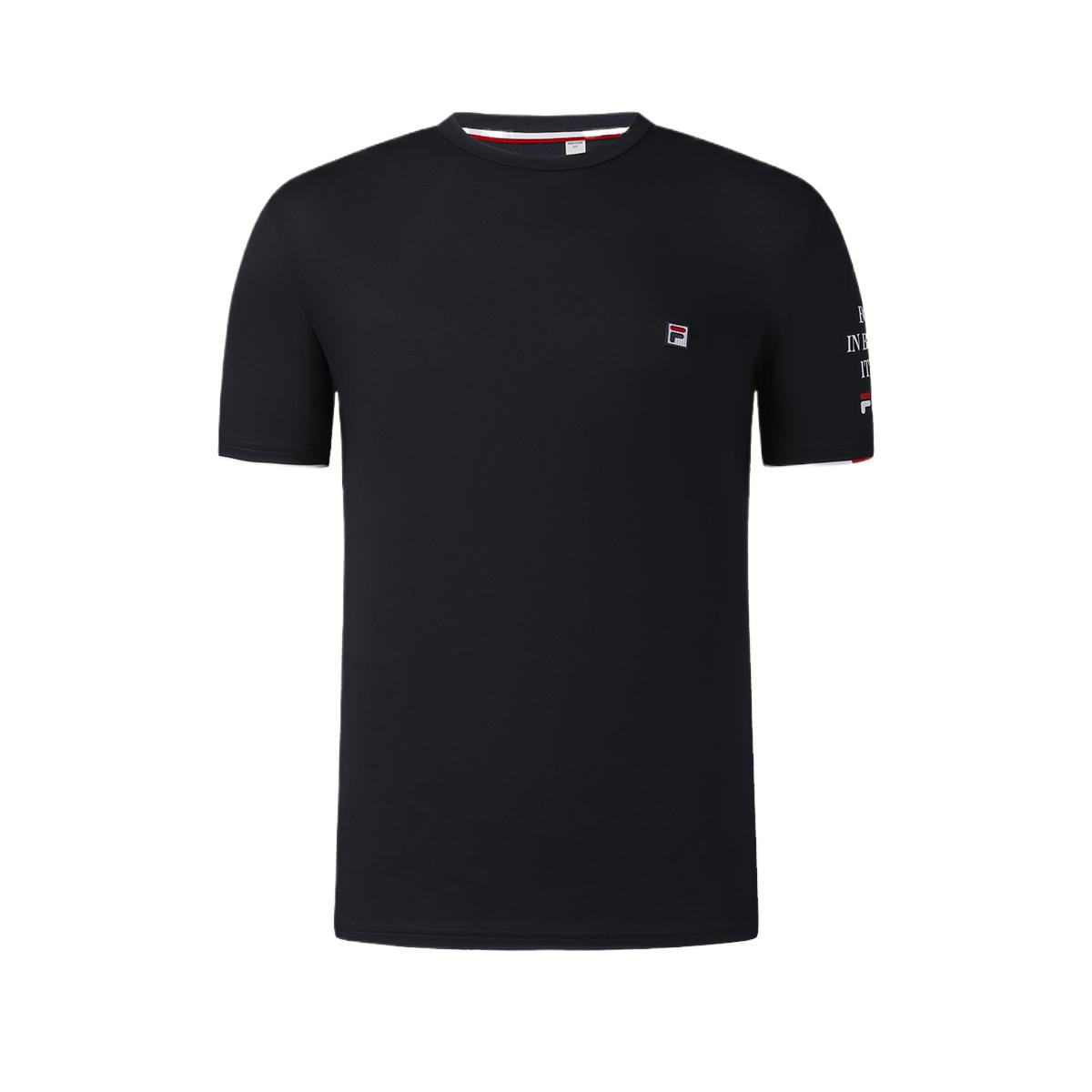 

Fila Удобная мягкая однотонная футболка с коротким рукавом мужские топы A11M533136F-NV L