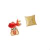 Elegant Koi Fish Sculpture And Cushion Cover Set for Office Entryway Living Room Home Decor Good