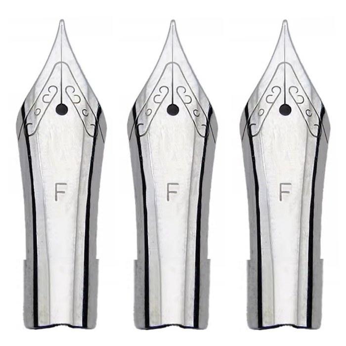 Pilot Wing Fountain Pen Replacement Nibs 78G 88G KaKuno Desk Pen (Silver Nib F x3) 3-Count.