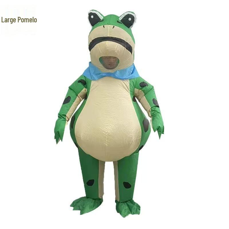 Frog Inflatable Costume: Cartoon Doll Toad Spirit Performance Outfit