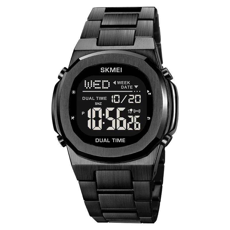 SKMEI 2004 Luxury Digital Watch for Men Sport Calendar Steel Waterproof Electronic Men Wristwatches Led Alarm Clock Reloj Hombre