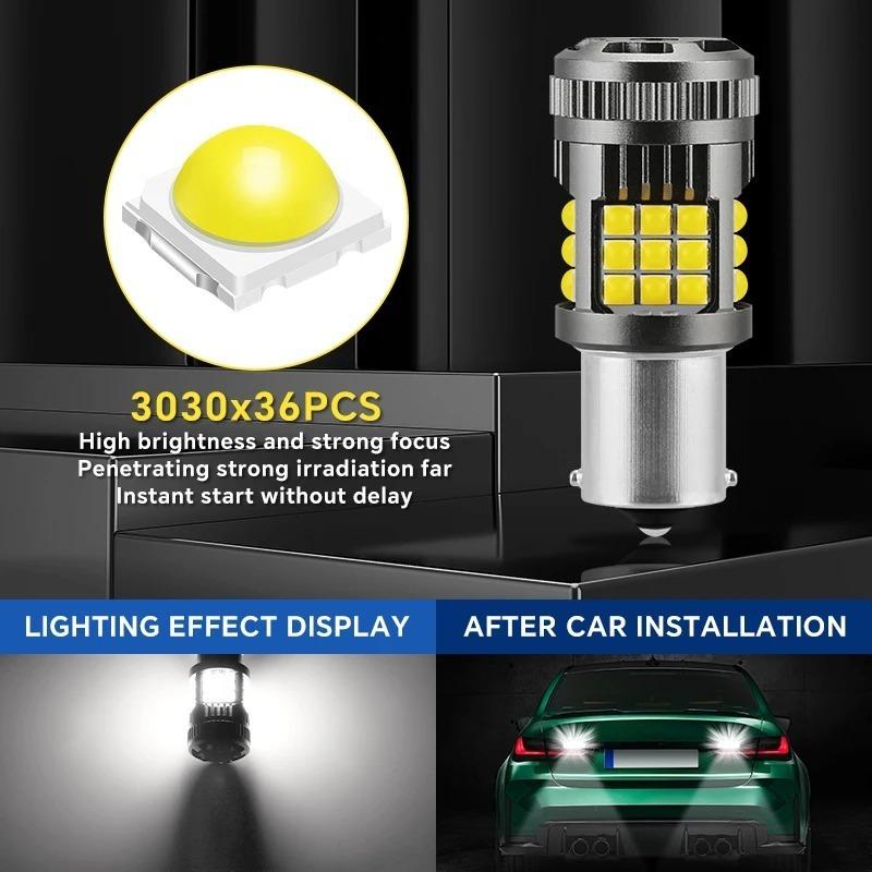 LED Car Brake Light 1156 1157 7440 Ultra Bright 3030 Chip Turn Signal Bulb 2pcs